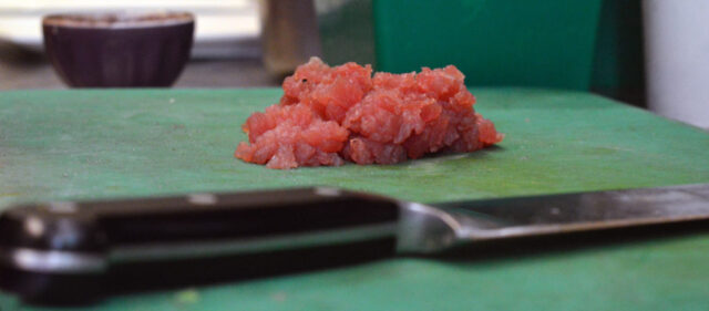 tartare de boeuf au couteau geneve