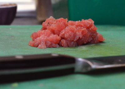 tartare de boeuf au couteau geneve
